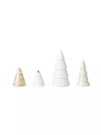 RAEDER | Weihnachtsfiguren 4er-Set Tannen Porzellan | 